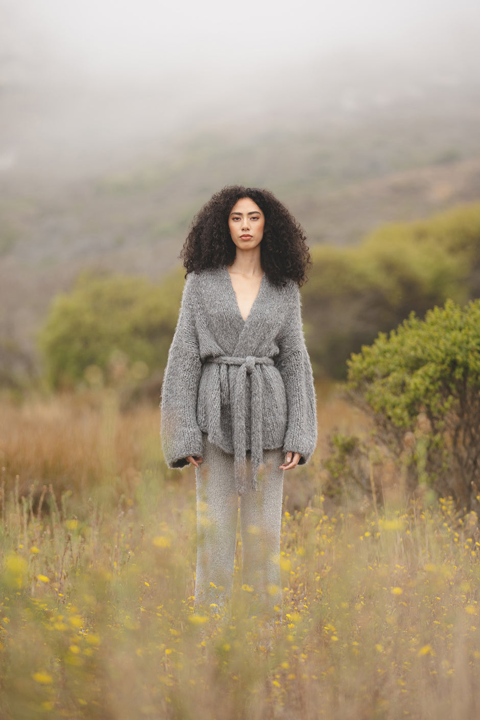 OXALIS HANDKNIT CARDIGAN | HERON